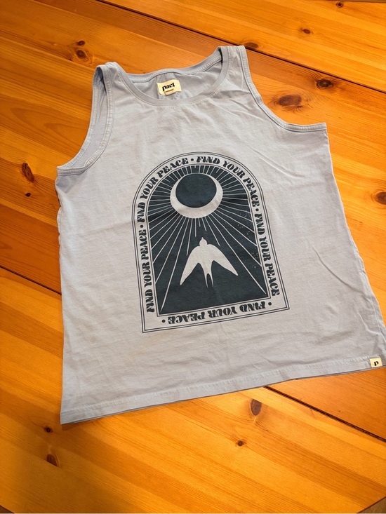 Pact Tops - Pact Find Your Peace Organic Cotton Tank